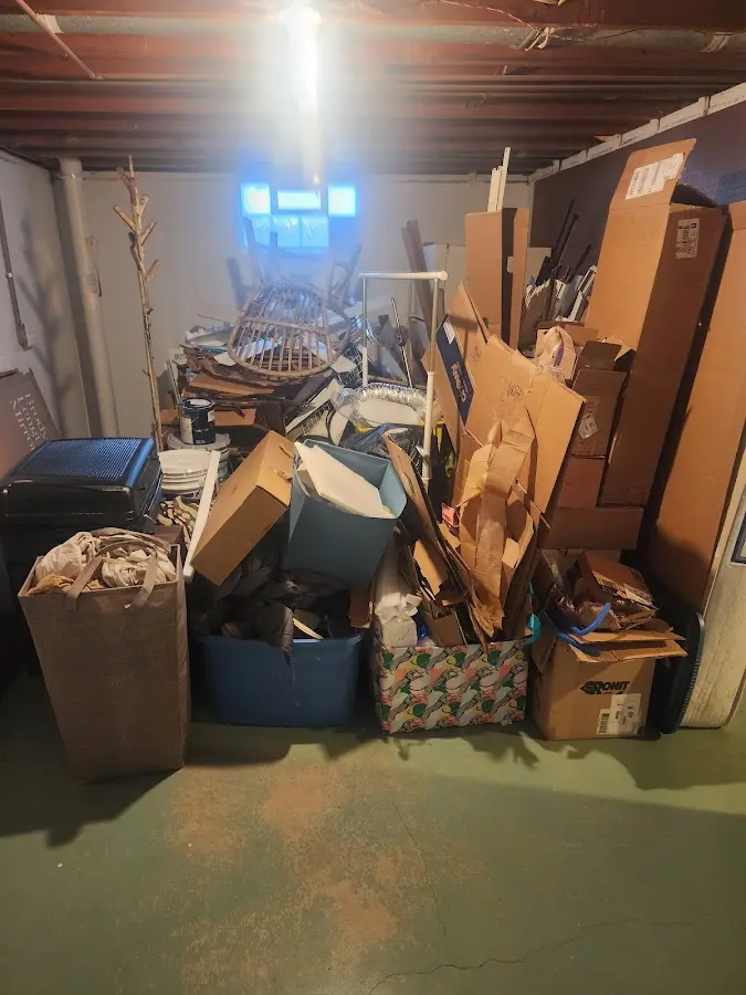 Roll-off dumpster container at job site for 2 Yard Dumpster Rental in Germantown